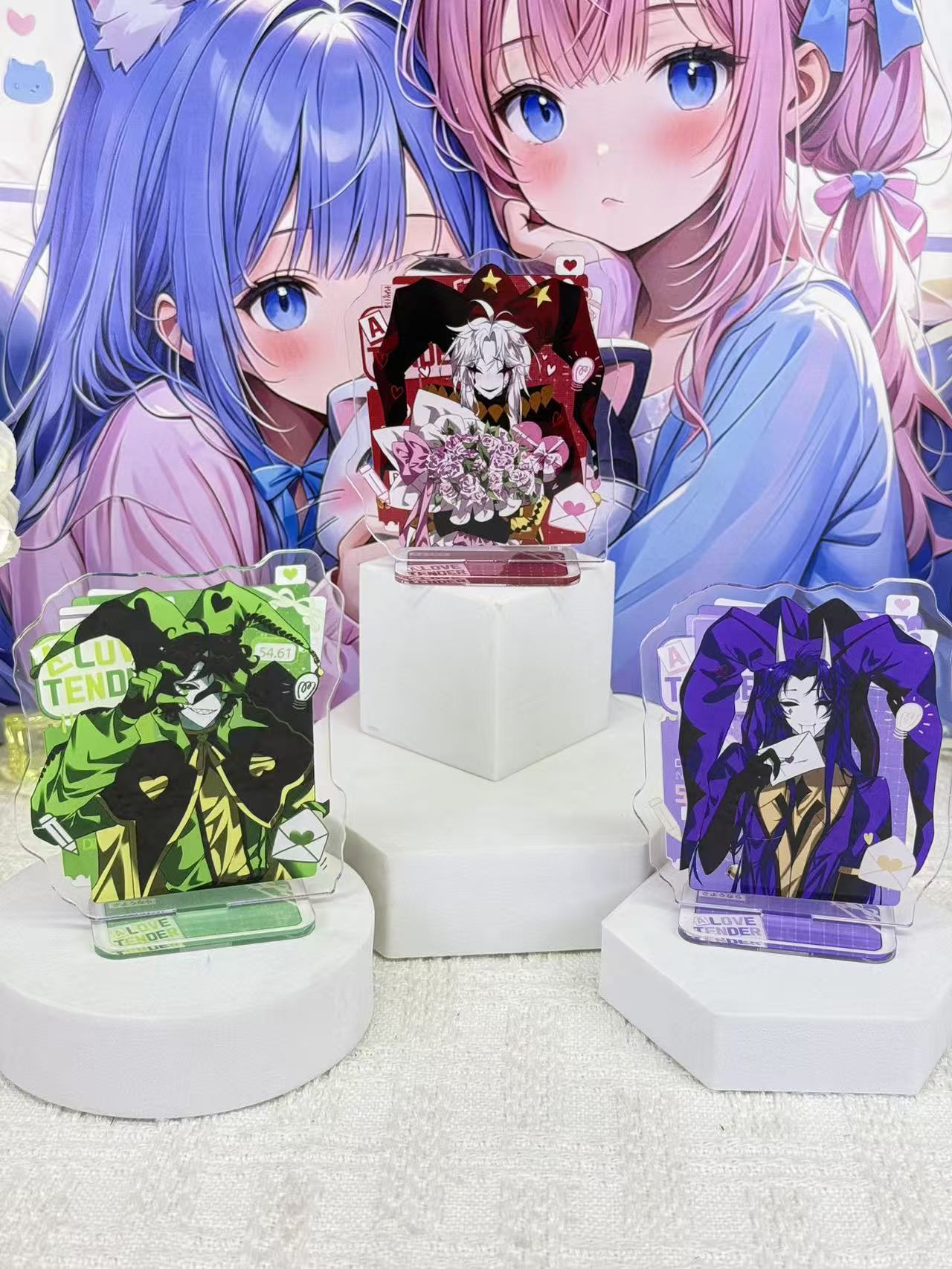 Event Support - アニメのアクリル製スタンド、かわいいキャラクターのディスプレイスタンド、漫画グッズ、コレクション用スタンド、卓上装飾、女の子へのプレゼント。