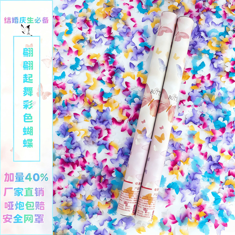 ウェディング、グラデーション、手回し式、紙吹雪、花びら、チュ - Confetti Cannon Tube のレビューと価格