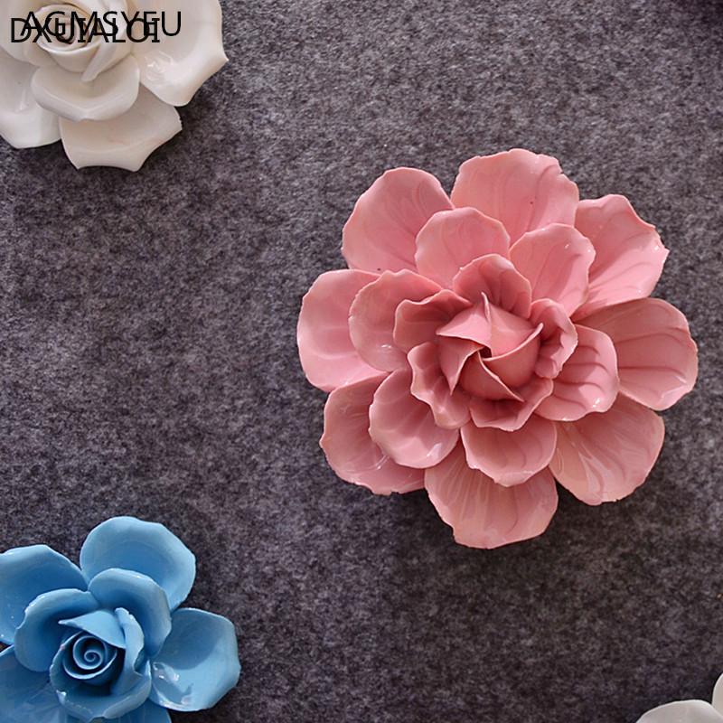 1個入り、壁に貼るセラミック製の花のウォールステッカー、手作 - Flower Wall Panel のレビューと価格