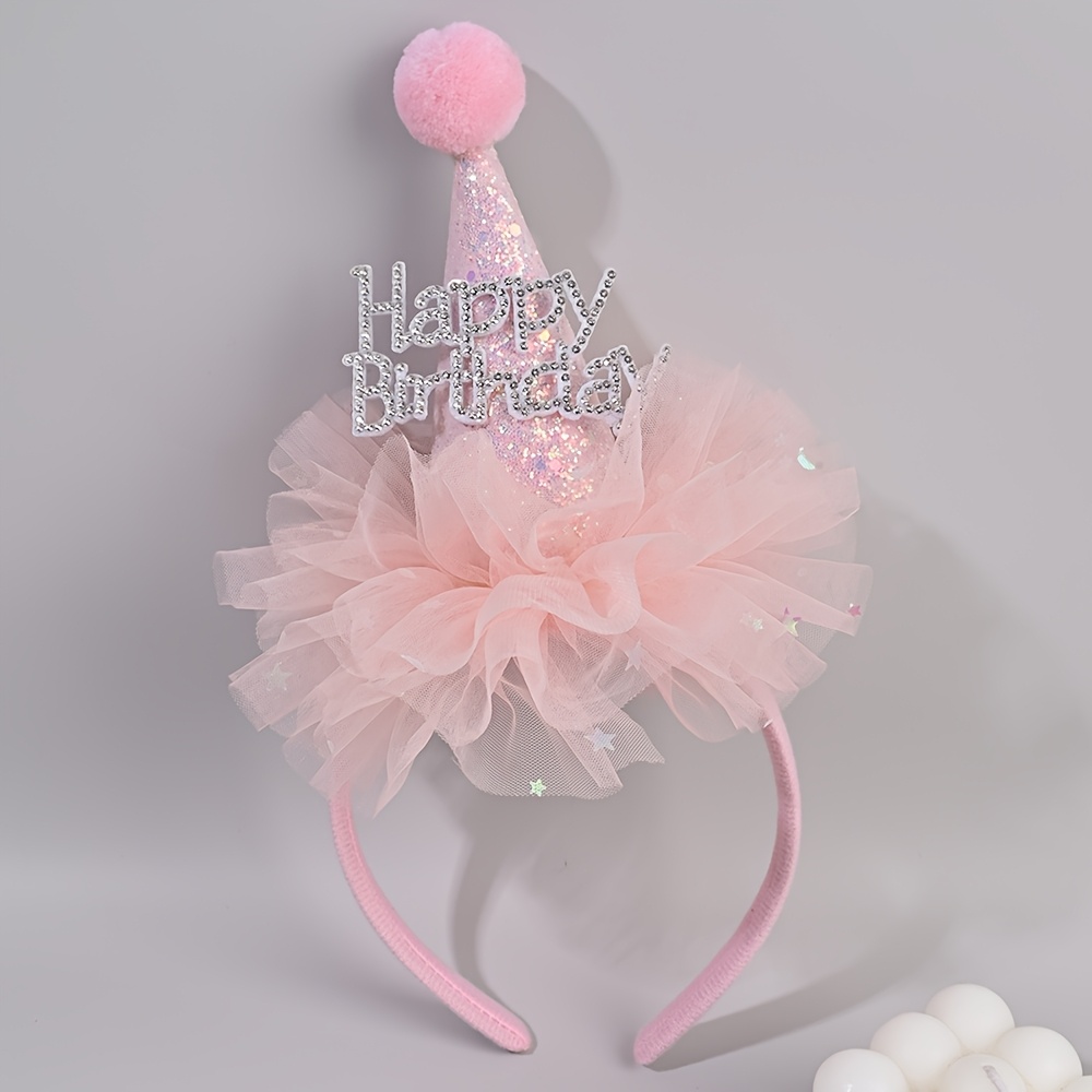 プリンセス風の誕生日用ラインストーンヘアフープ。キラキラと輝 - Party Hat Cone のレビューと価格