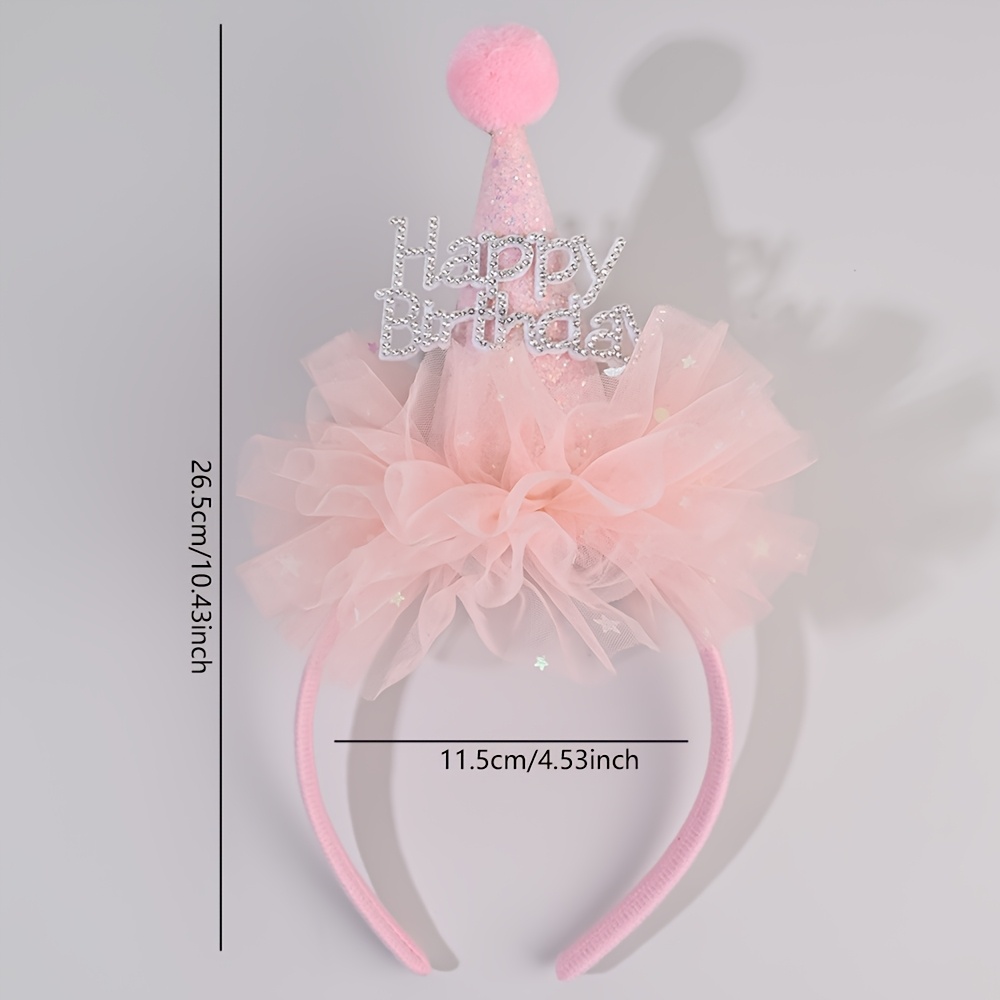 プリンセス風の誕生日用ラインストーンヘアフープ。キラキラと輝 - Party Hat Cone のレビューと価格