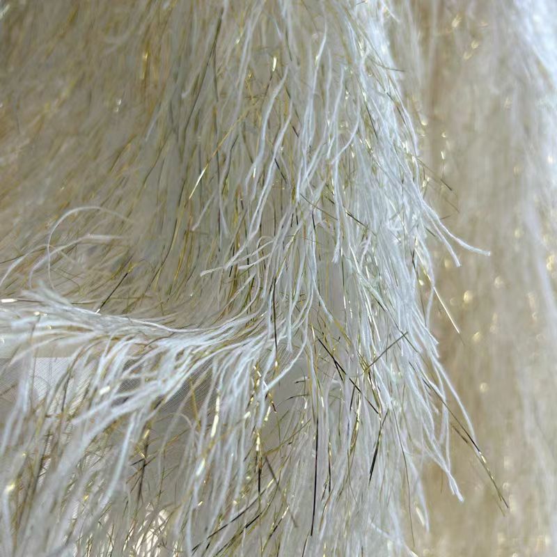 140 センチメートル幅ゴールドレギュラーフリンジフェザーチ - Glitter Tablecloth のレビューと価格