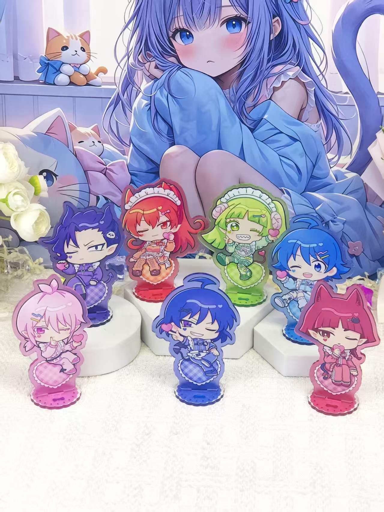 イルマくんのちびメイド風アクリルスタンドセット。かわいいアニ - Event Support のレビューと価格